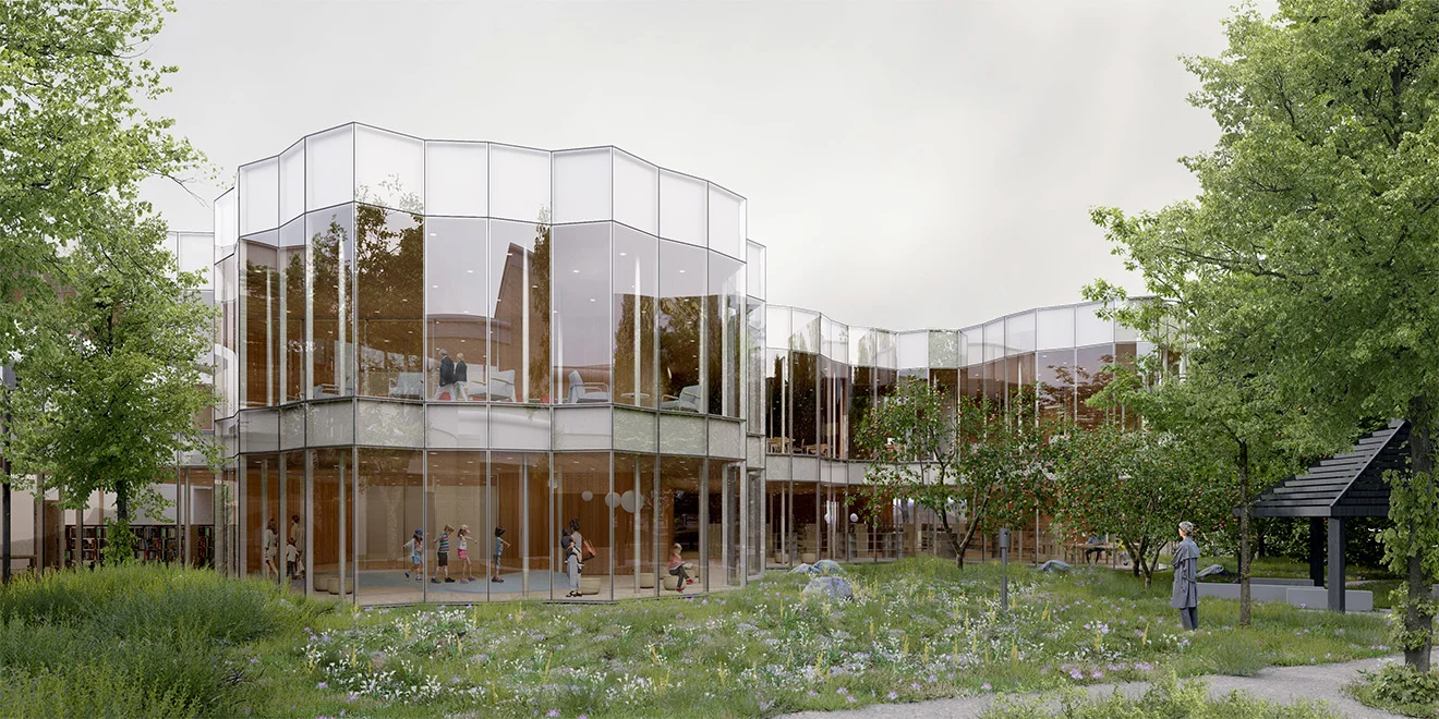 Guy-Sanche Library Expansion — Culture & Arts competition winning project