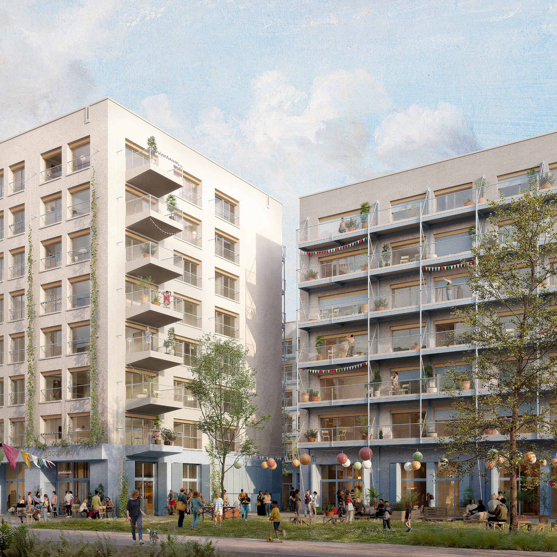 drag - A neighbourhood within the neighbourhood – The Dragonerareal, Berlin — Residential competition winning project