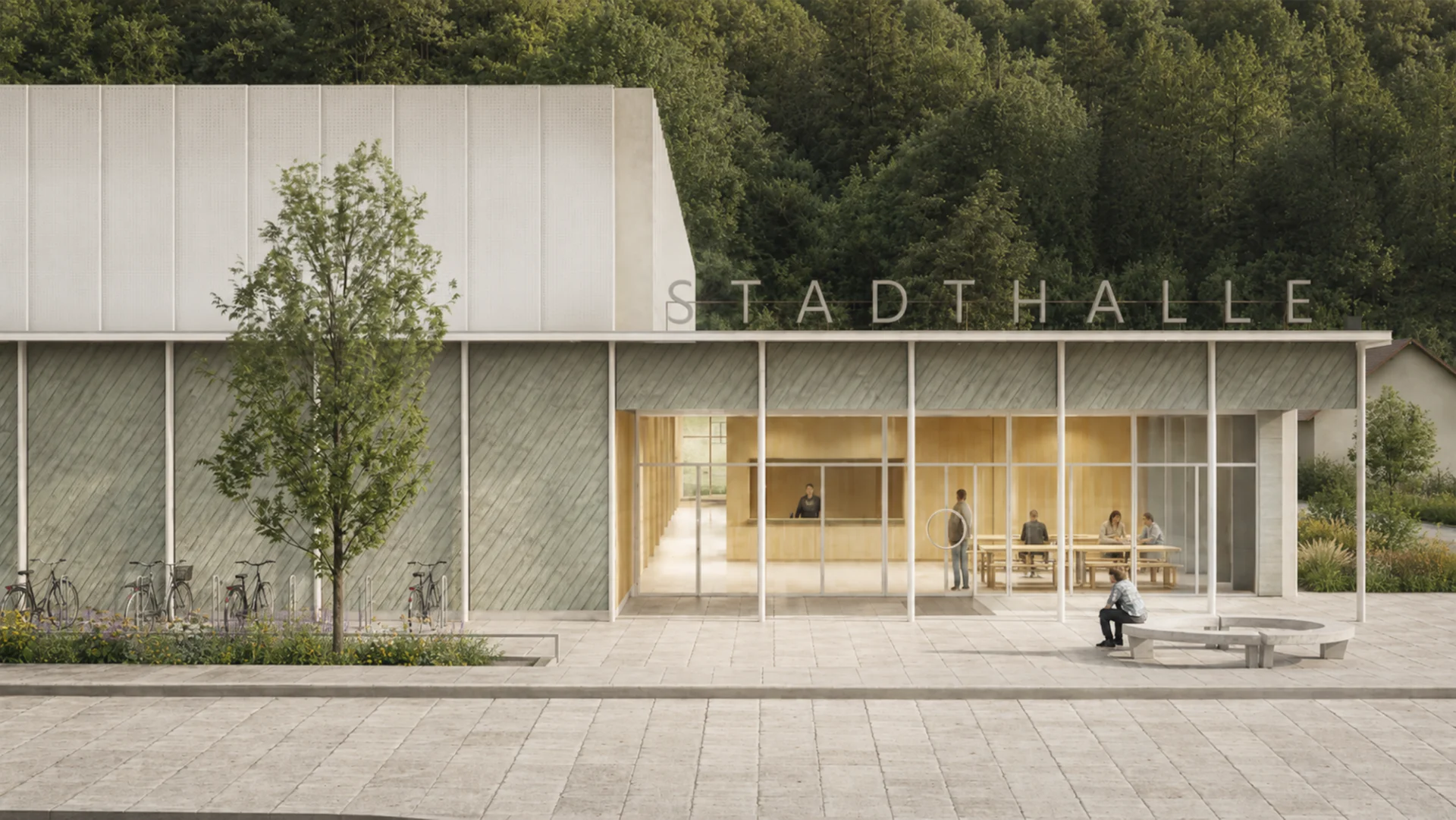 Neubau Stadthalle in Schelklingen — Sports & Recreation competition winning project