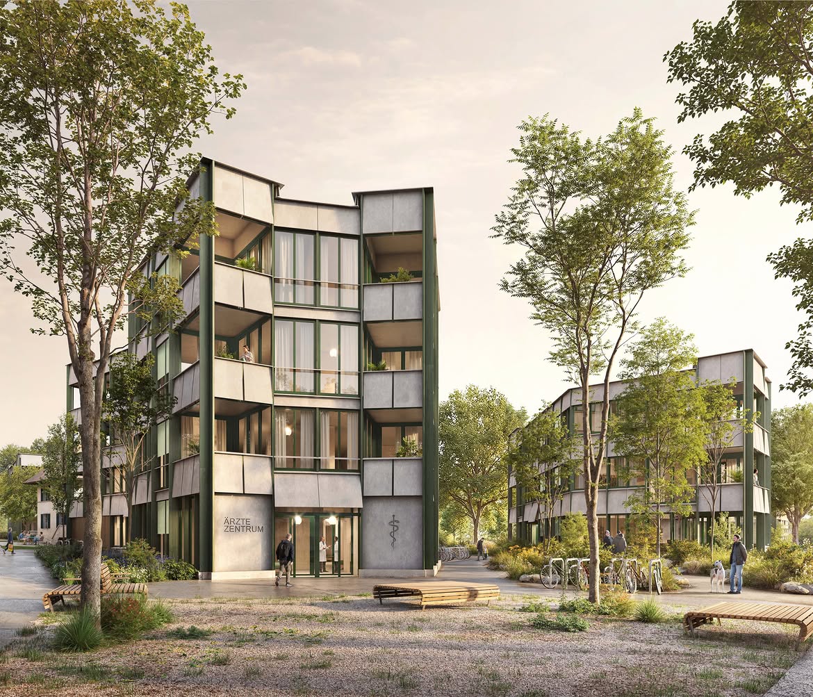 "Chutzenstrasse" site development in Bremgarten near Bern — Residential competition winning project