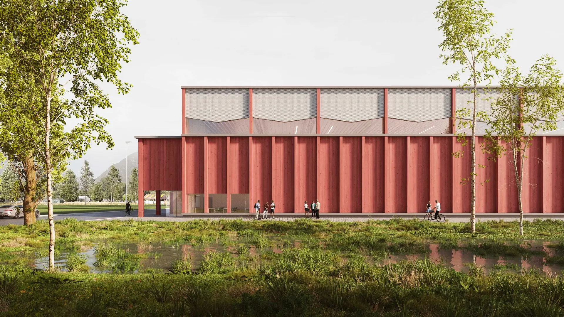 New palestra tripla presso il comparto Torretta, Bellinzona — Sports & Recreation competition winning project