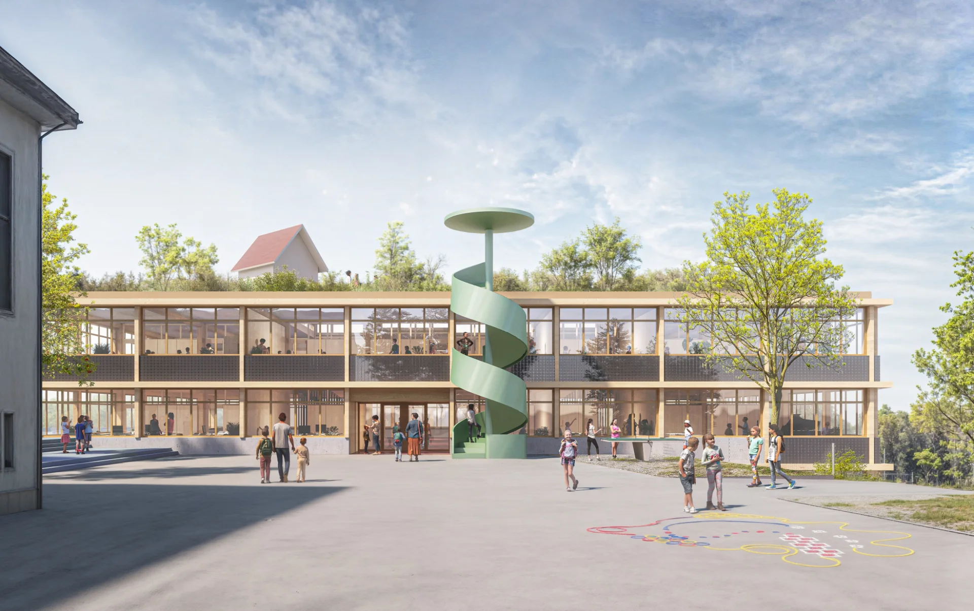 Neubau Schulhaus Safenwil — Education competition winning project