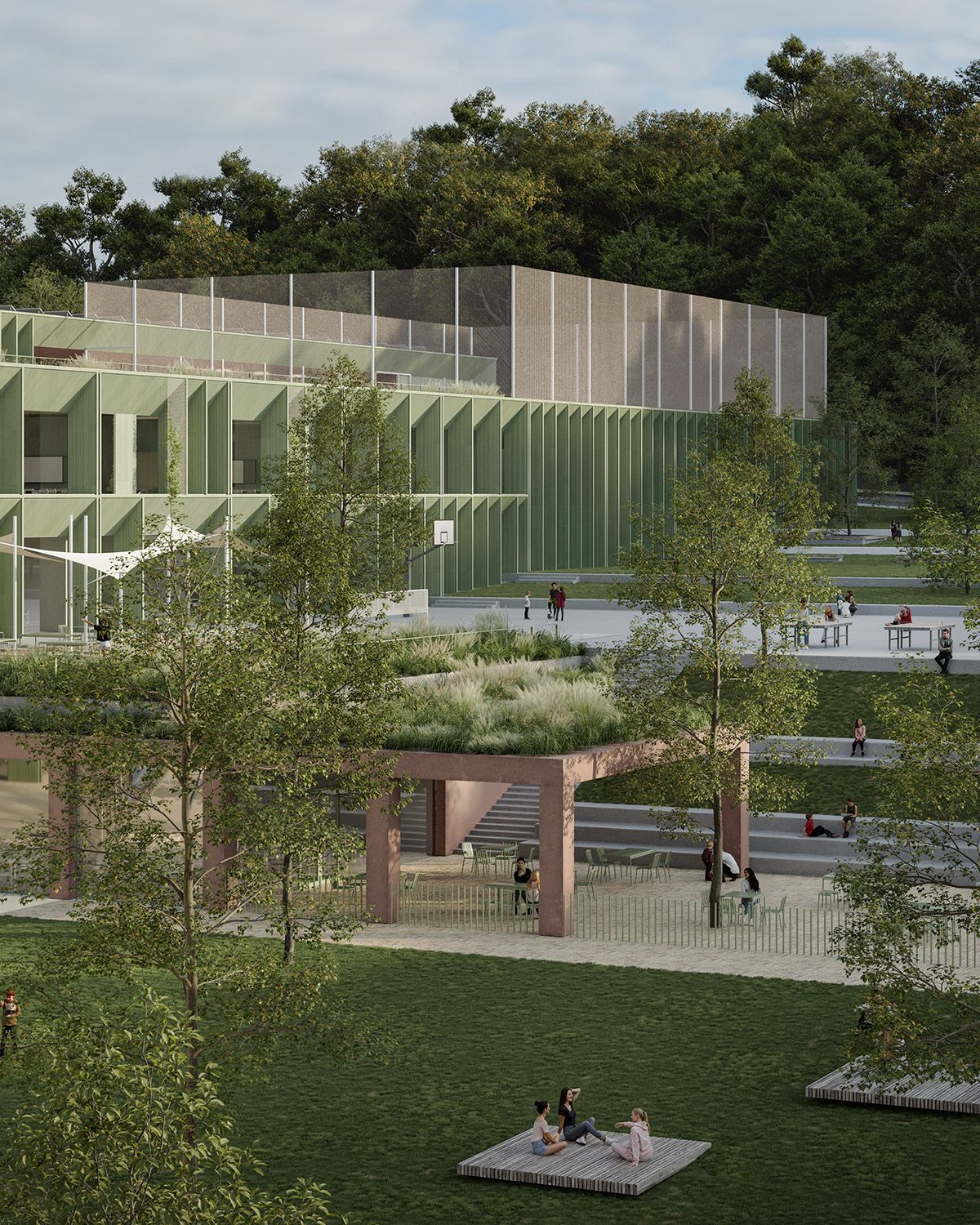 Project of new Elementary school in Kuřim (Czech Republic) — Education competition winning project