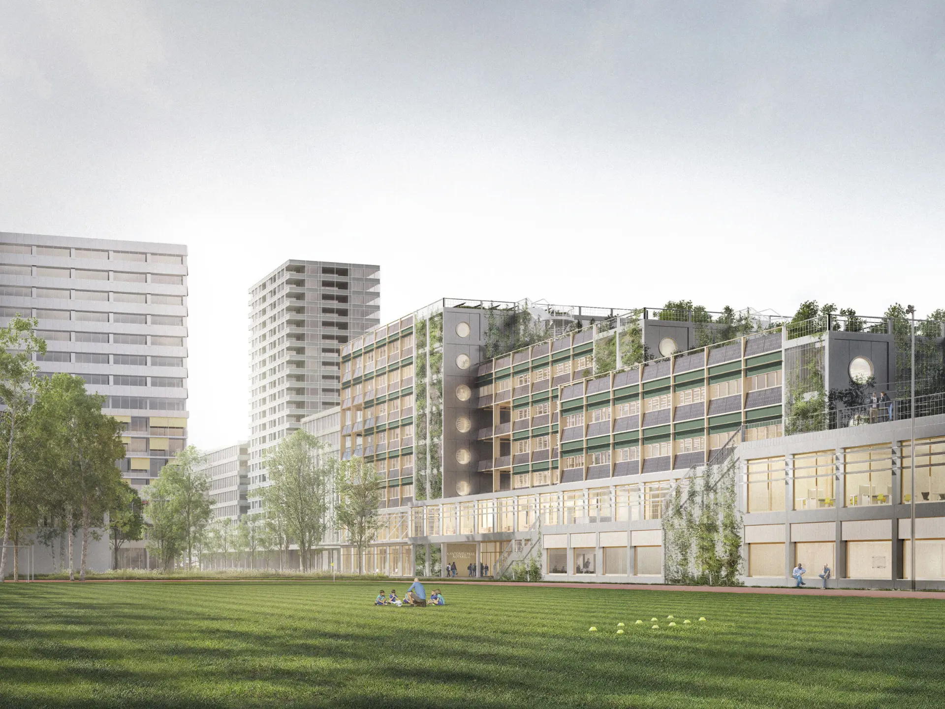 ROTKREUZ CANTONAL SCHOOL IN THE CANTON OF ZUG — Education competition winning project