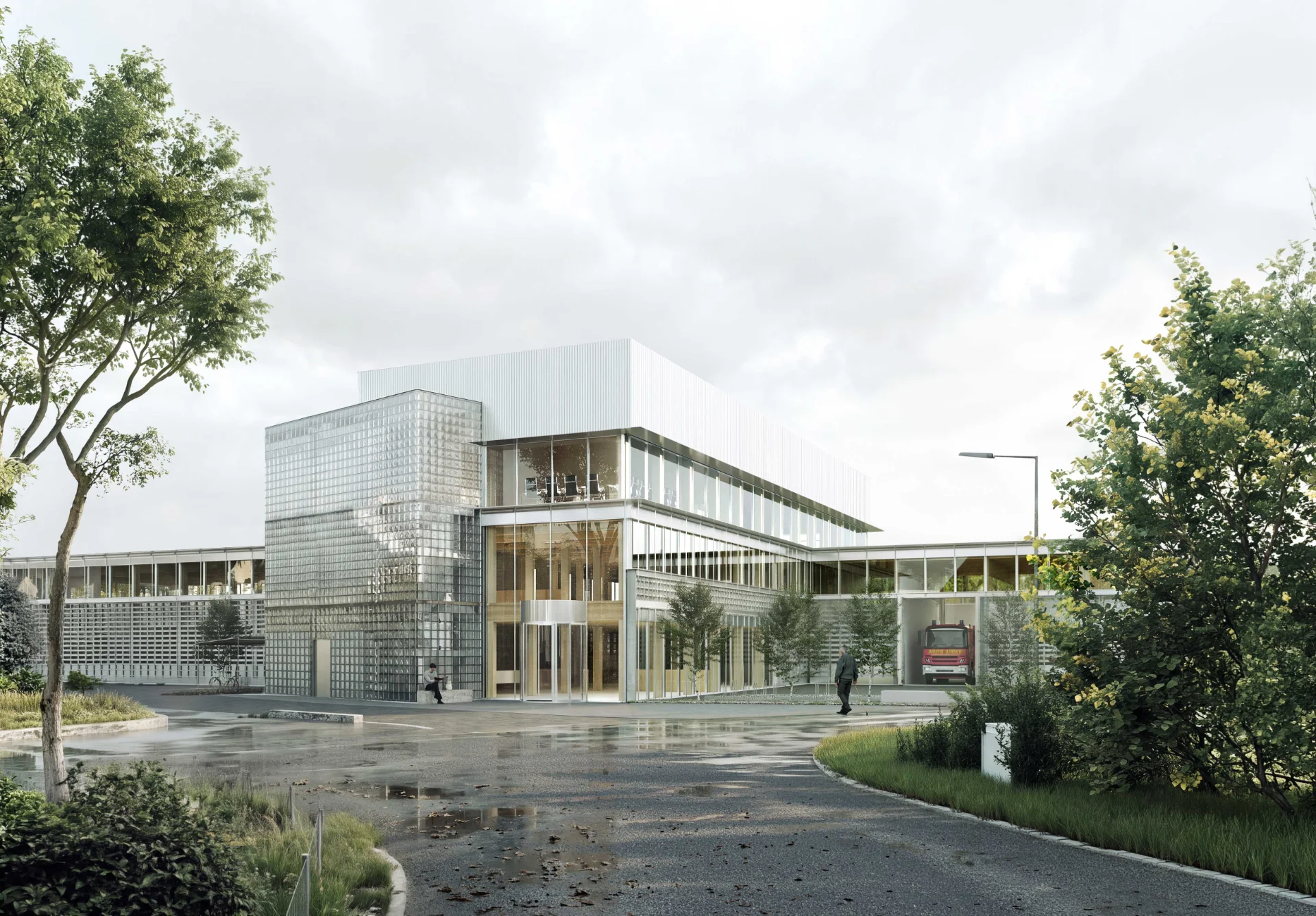 NEW MULTI-PURPOSE ADMINISTRATIVE BUILDING IN HÖRI — Infrastructure & Transport competition winning project