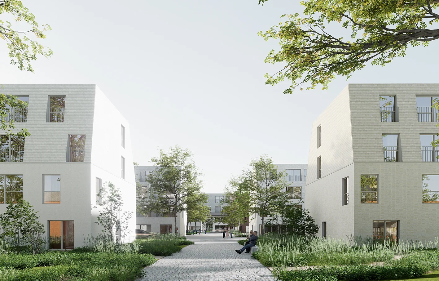 Competition for the social multi-family housing complex on Młoda Street in Kielce — Residential competition winning project