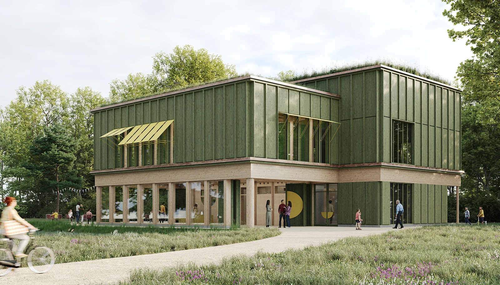 SESAME : Construction of a new community center for La Chapelle - Les Sciers in Plan-les-Ouates / Lancy (Geneva CH) — Health & Public competition winning project