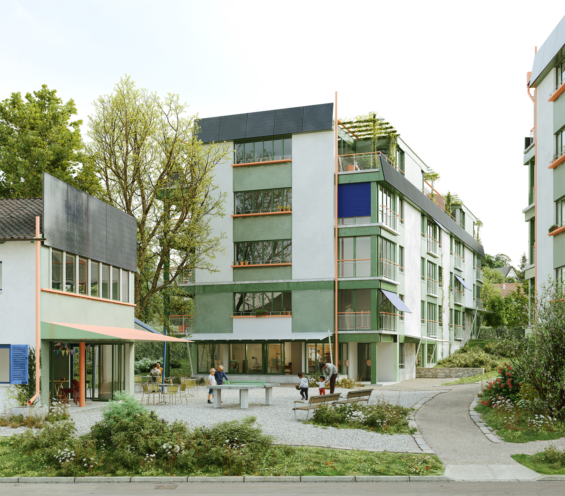 Cooperative Housing Jungholz, Zurich — Residential competition winning project