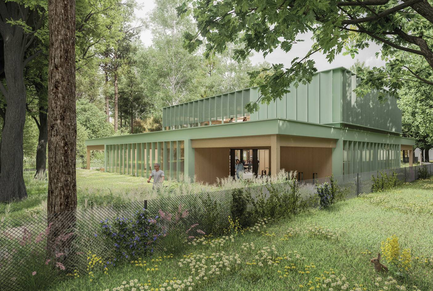 New library and premises for NGOs in the Wesoła district — Education competition winning project