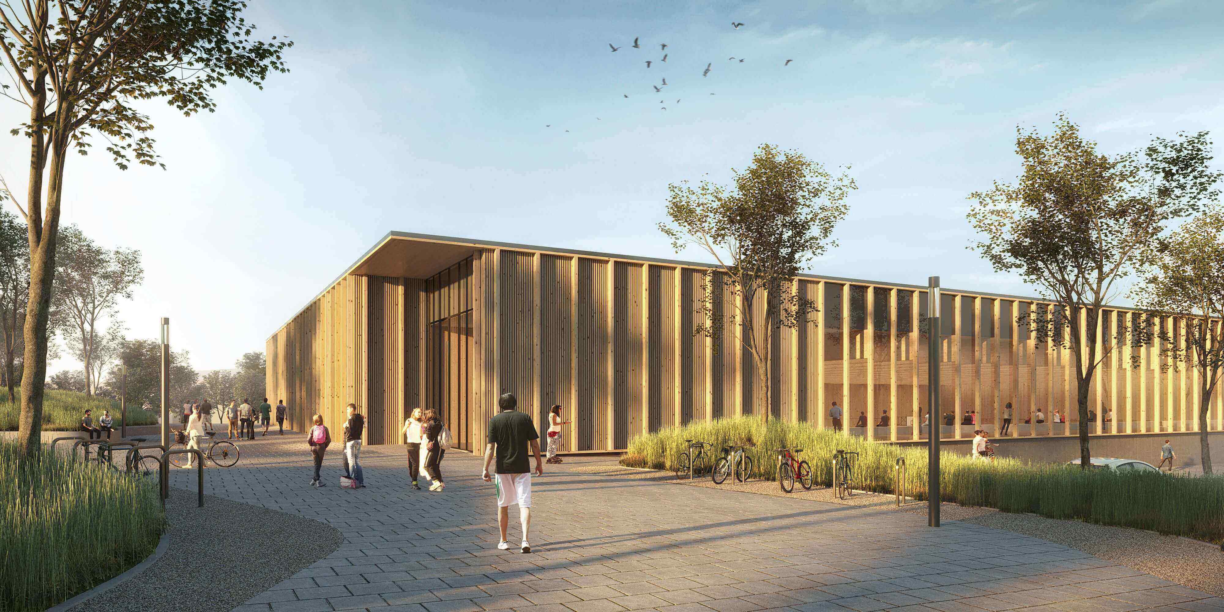 New Construction 4-field Gymnasium — Education competition winning project