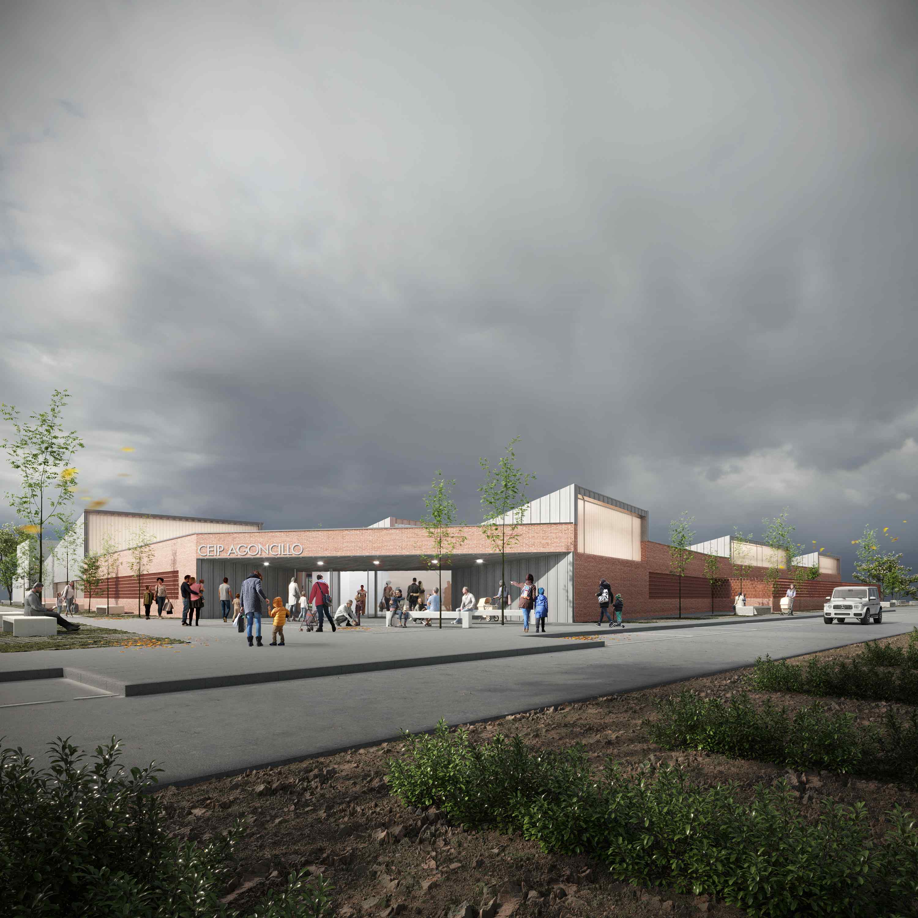 New school center in La Rioja — Education competition winning project