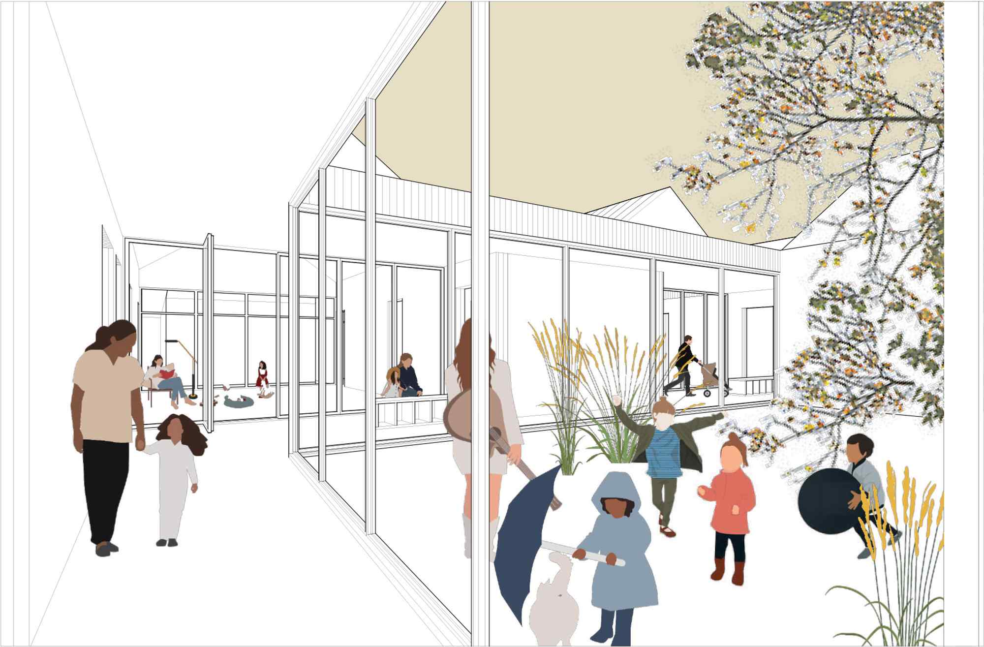 Expansion of the daycare center — Education competition winning project