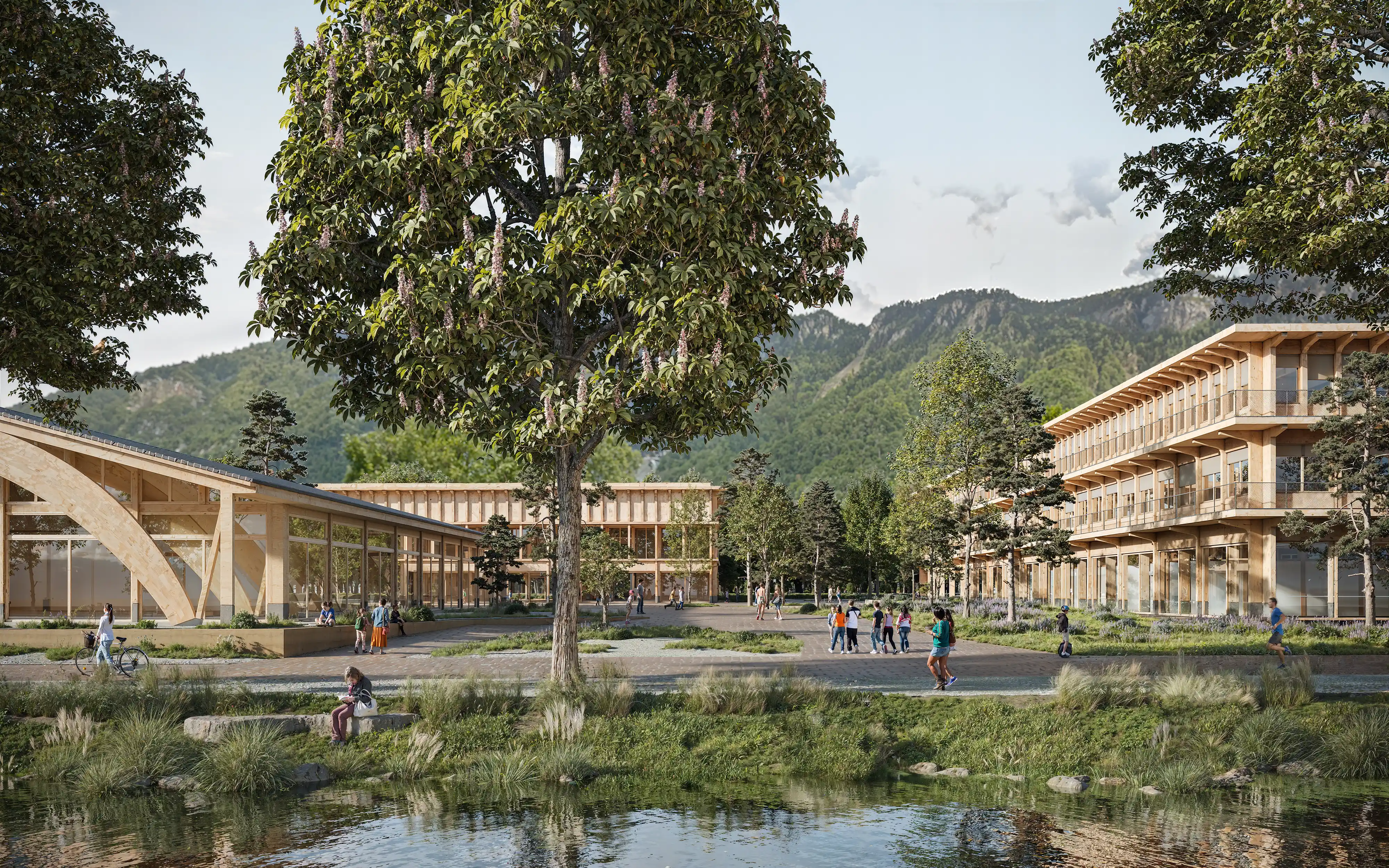 MEP Complexe Scolaire Intercommunal de la Tronchenaz — Urban Development competition winning project