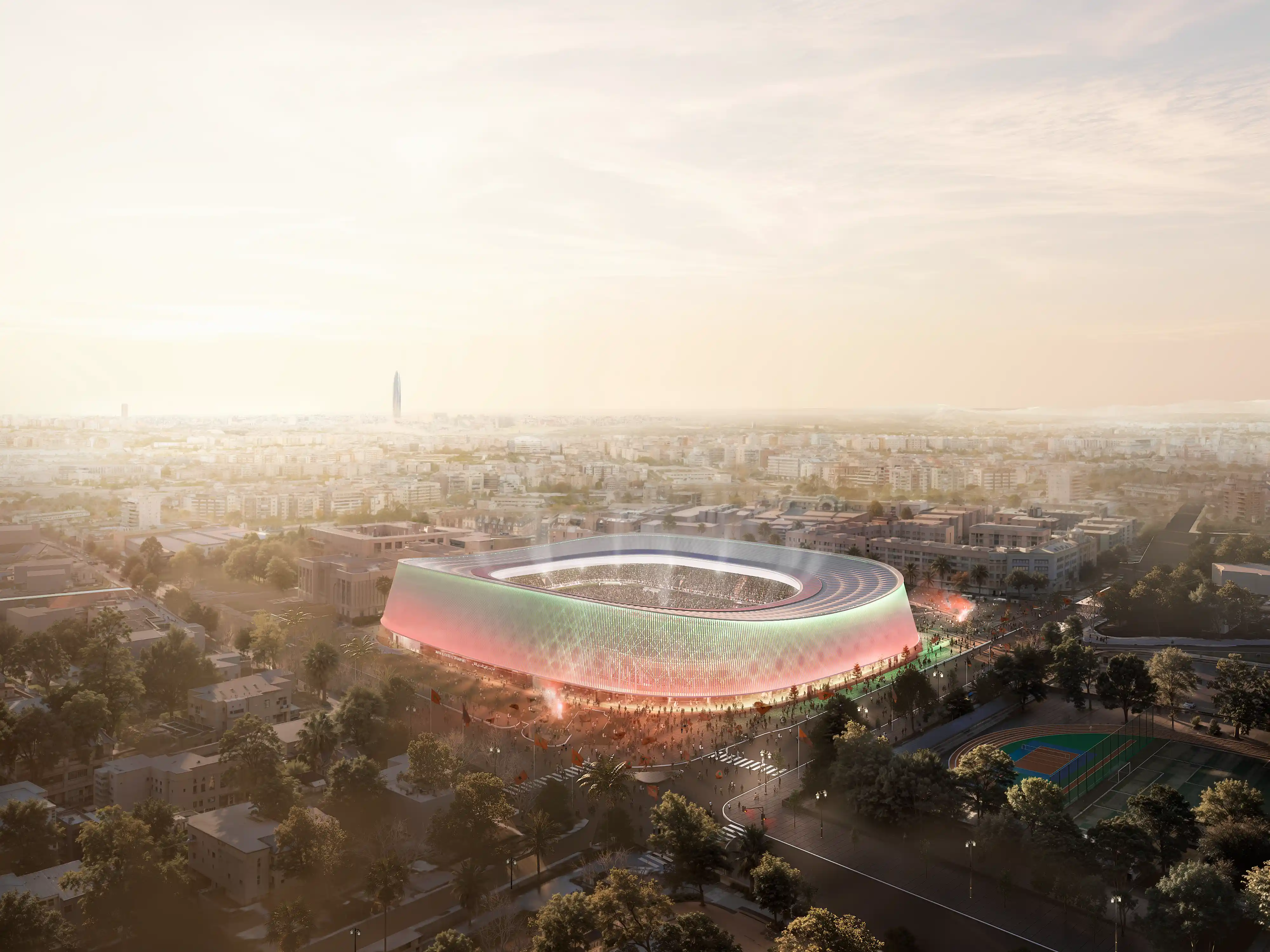 Prince Moulay El Hassan Stadium 2024 in Rabat, Morocco — Sports & Recreation competition winning project