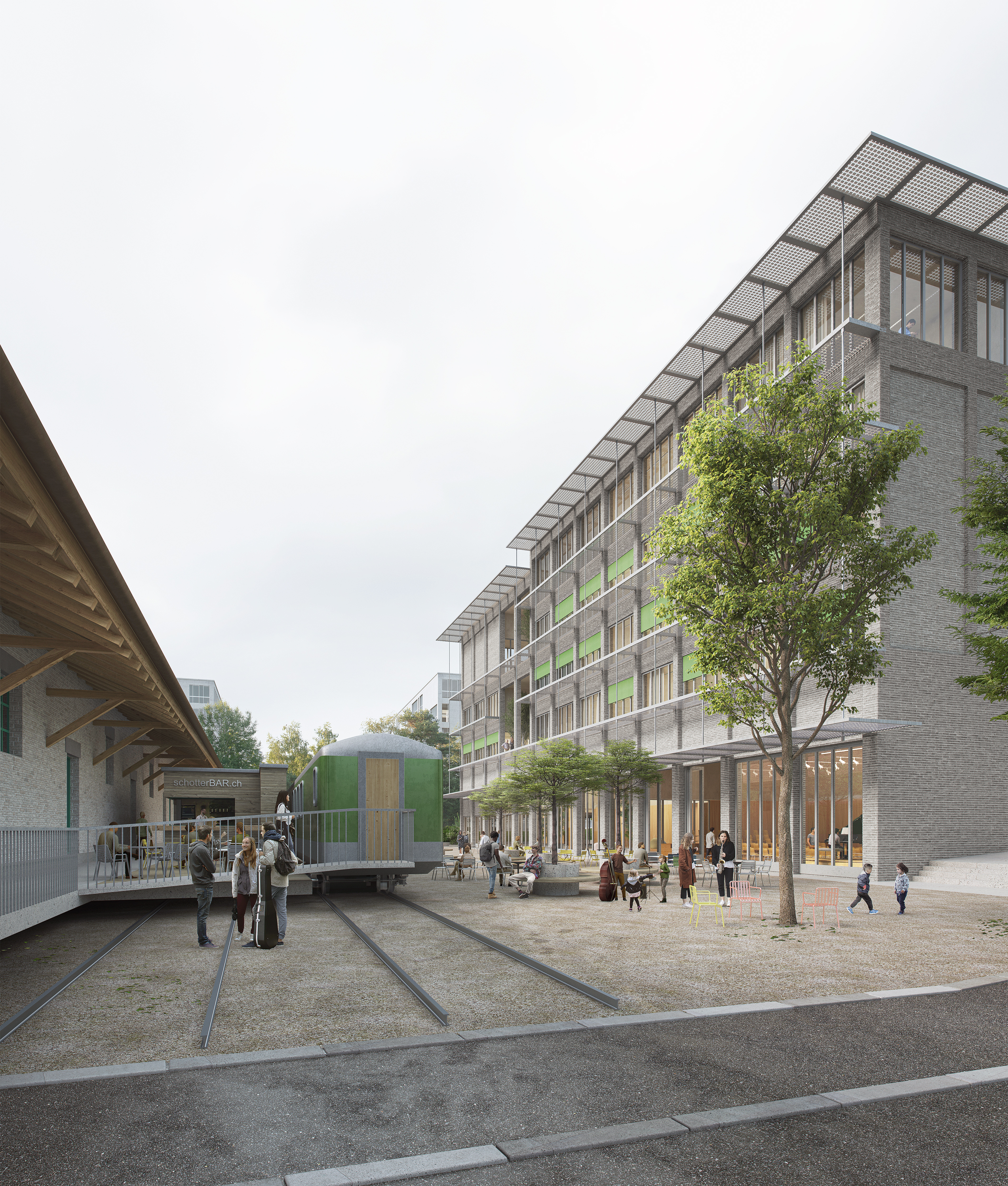 Neubau Musikschule, Vereins- und Freizeitzentrum — Education competition winning project